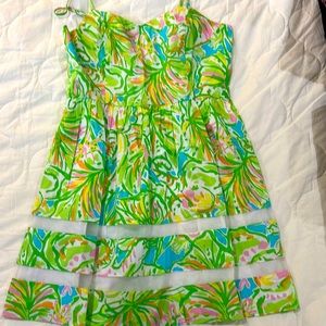Lilly Pulitzer spaghetti strap knee length dress. Perfect for summer!